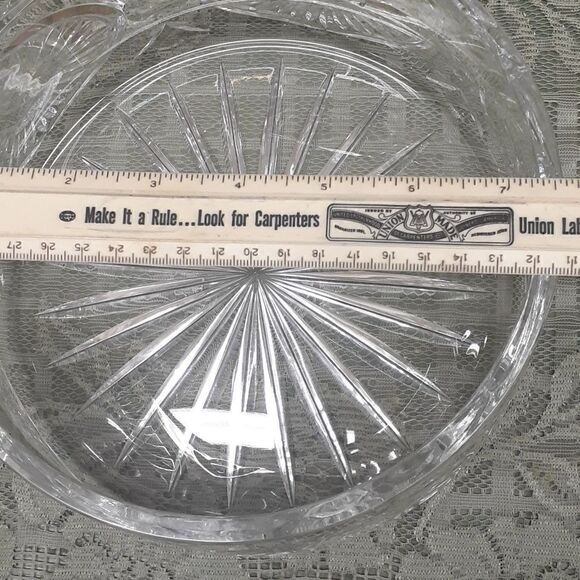 Rogaska round concave cutglass crystal bowl - Picture 6 of 8